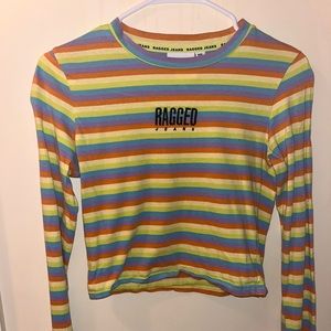 Ragged Cropped Long Sleeve